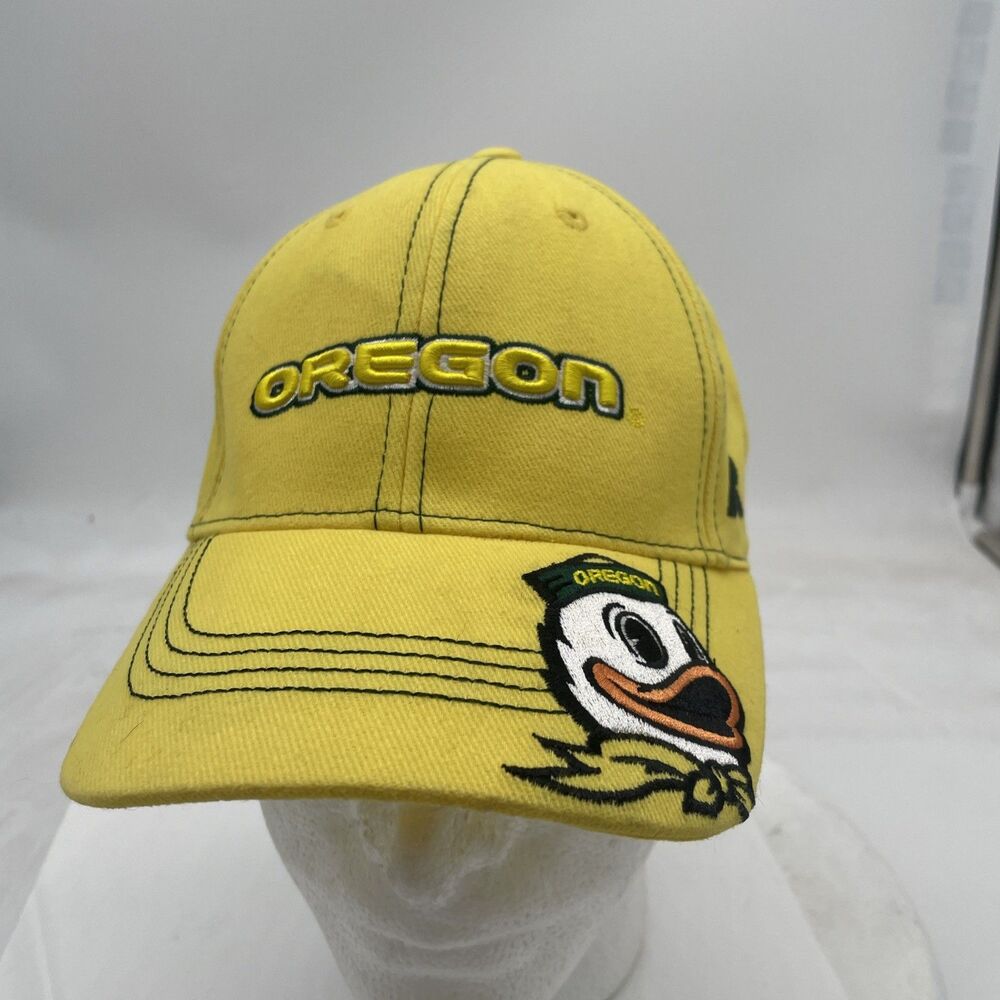 Oregon Ducks Hat Russell Adult Strapback Yellow Green Baseball Cap NCAA Football